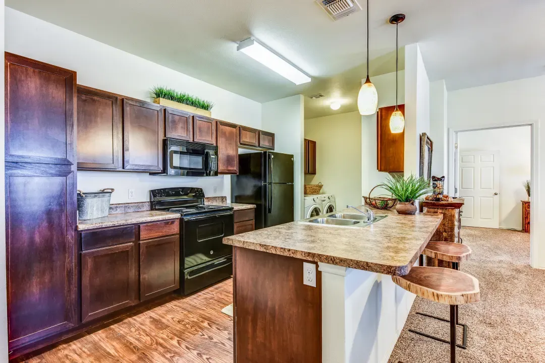 Brickstone Villas Kitchen island view