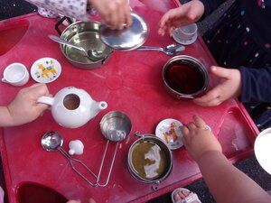 Afternoon tea at the nursery