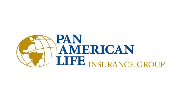 Pan American Life Insurance Group logo with gold globe icon and blue-and-gold text