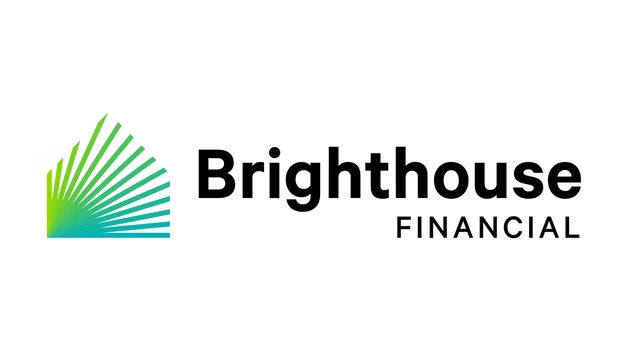 Brighthouse Financial logo with green-to-blue fan icon and black text on white background