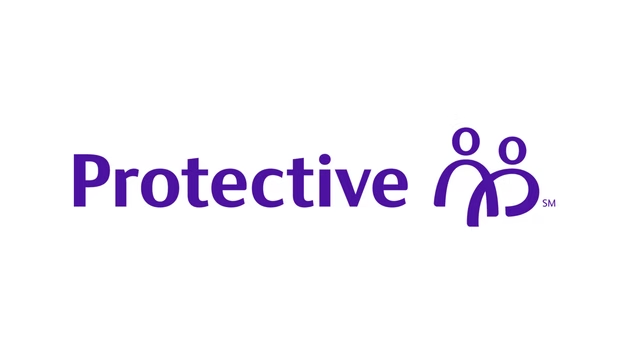 Purple “Protective” logo with two stylized person icons