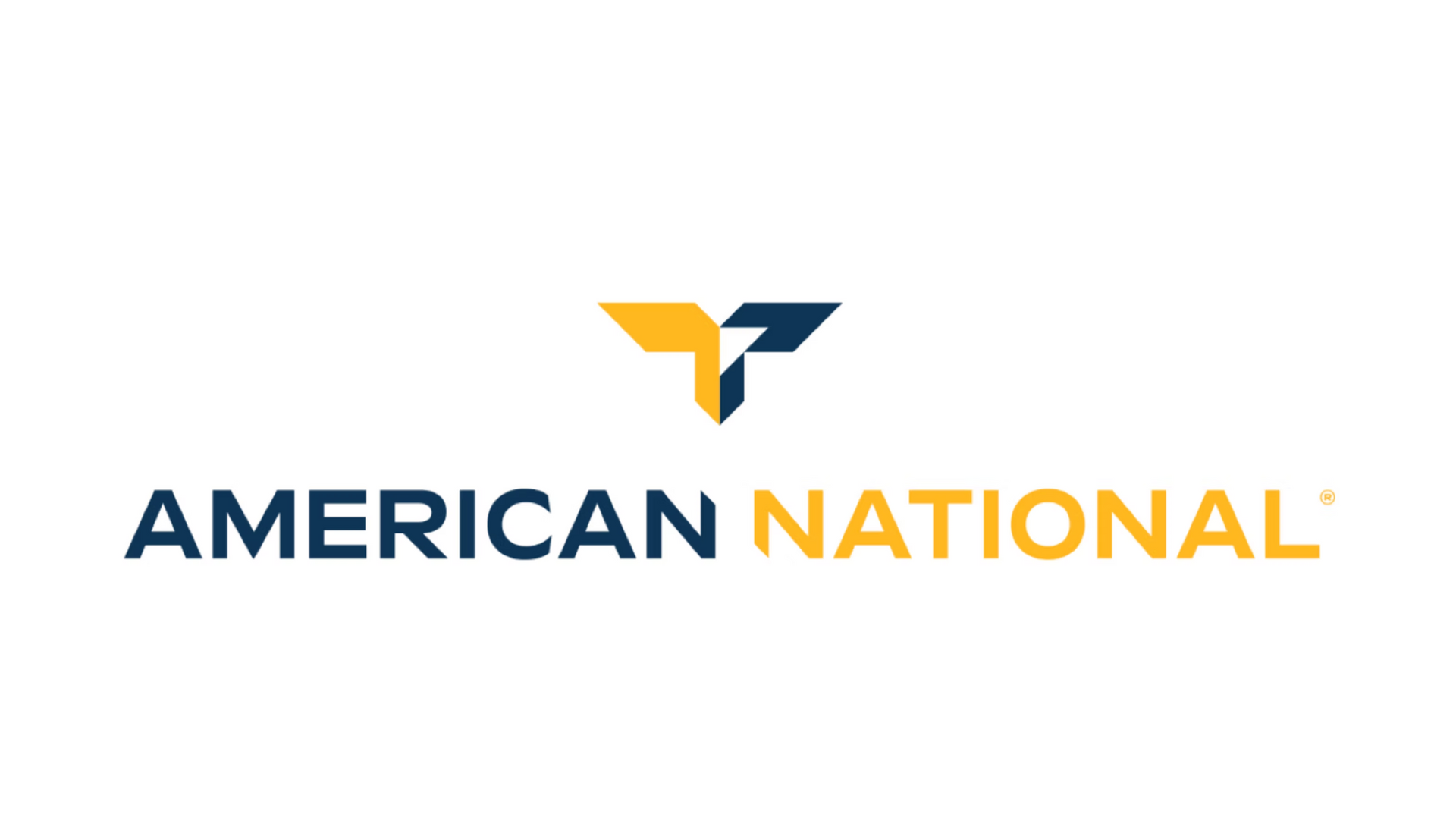 American National logo in blue and gold on a white background