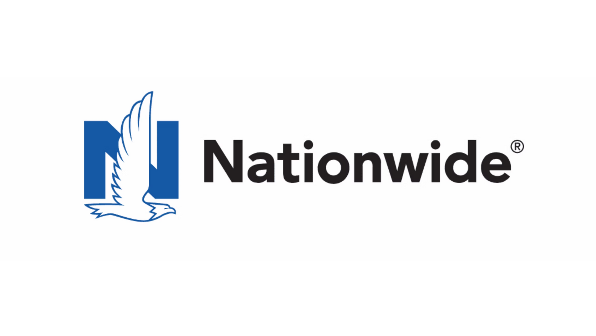 Nationwide logo with blue stylized building and eagle icon next to black text