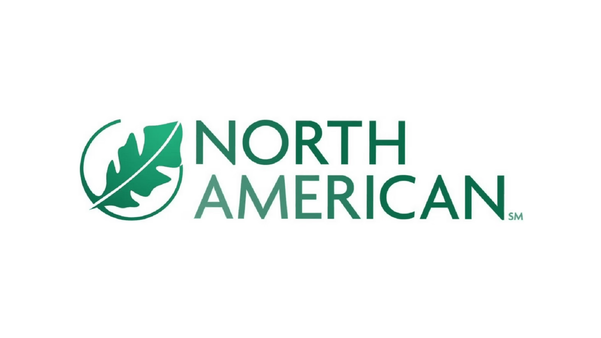 North American logo with green leaf icon and text on white background