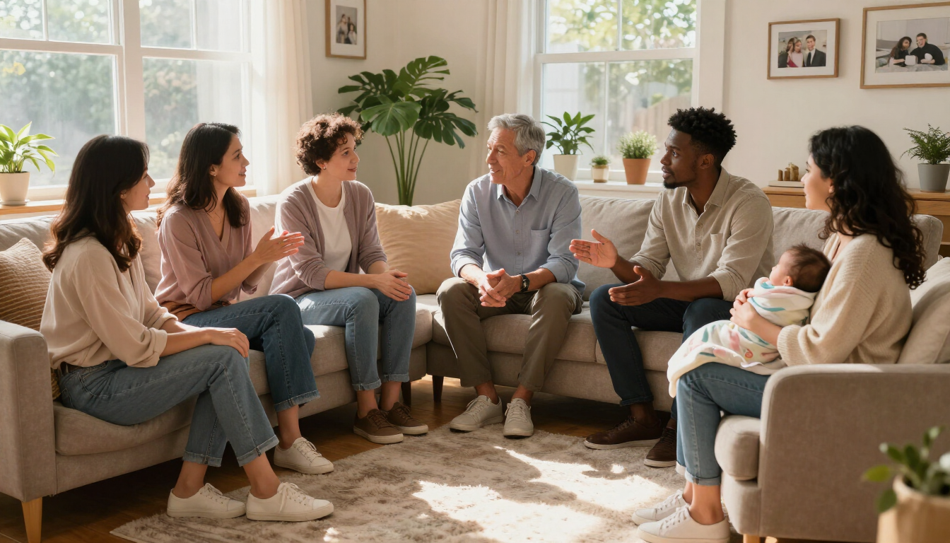 Caregiver and child interaction