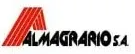 Logotipo de Almagrario SA con gráfico de rayas rojas y texto negro sobre fondo blanco.
