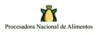 Logo de Procesadora Nacional de Alimentos con una corona verde sobre fondo blanco