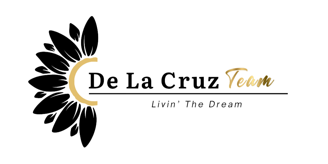 The de la cruz team logo is a black and gold sunflower.