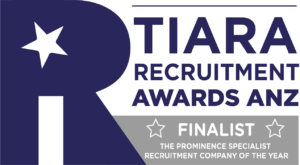 The logo for the tiara recruitment awards anz