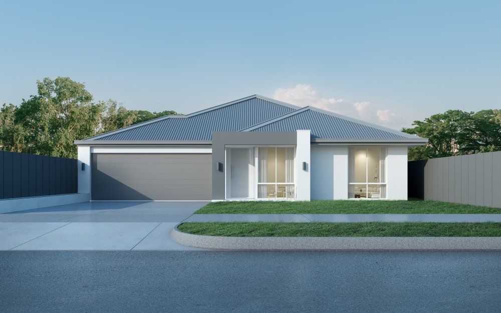 Grey Metal Roofing on New House — Roofing in Goulburn, NSW