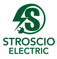 Stroscio Electric Inc. logo with a lightning bolt in a circle