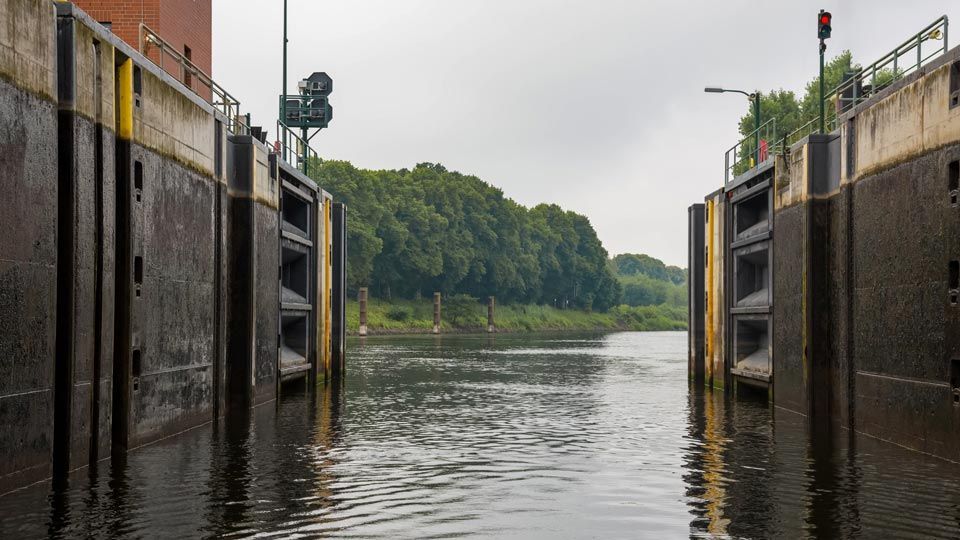 Aktivitäten auf dem Elbe-Lübeck-Kanal