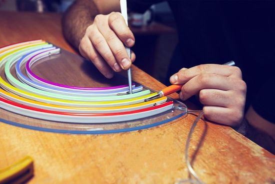 realizzazione di arcobaleno neon LED Bari