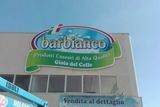 insegna monofacciale a bandiera per negozio