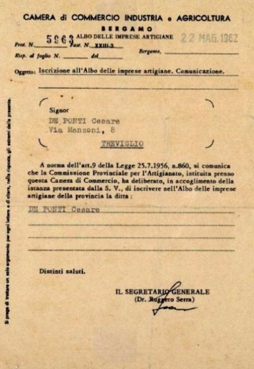 Certificato antico