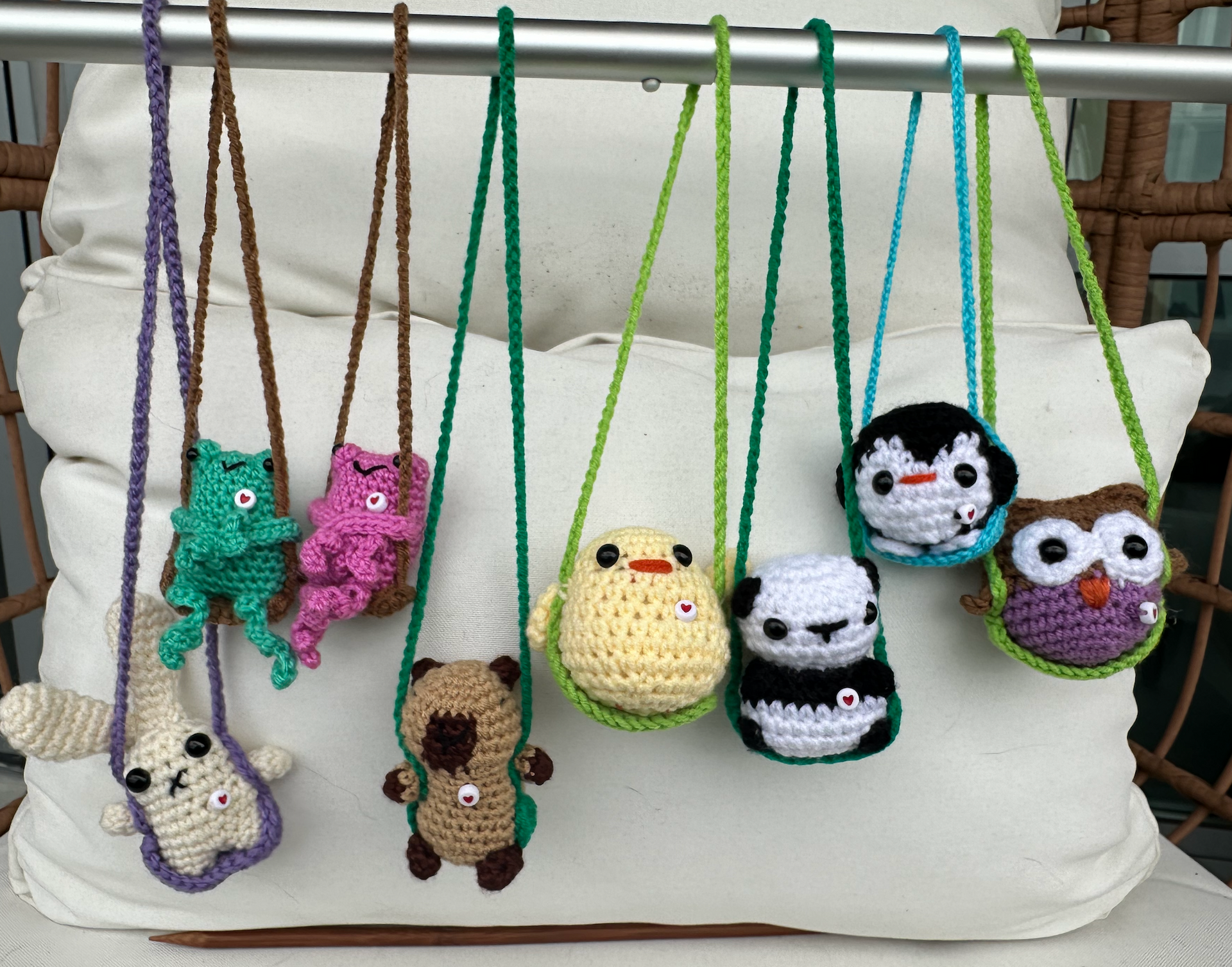 Hanging-In-There Animal Swings