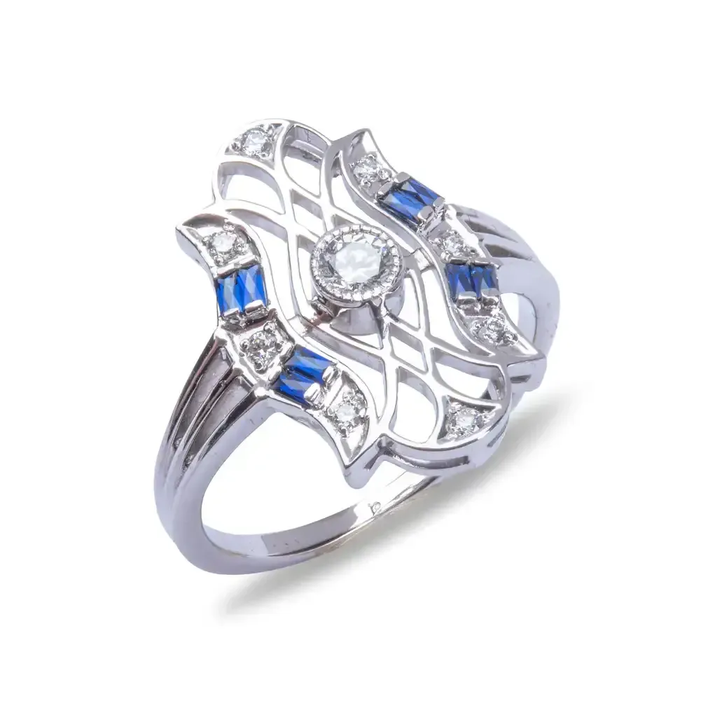 Vintage Sapphire and Diamonds