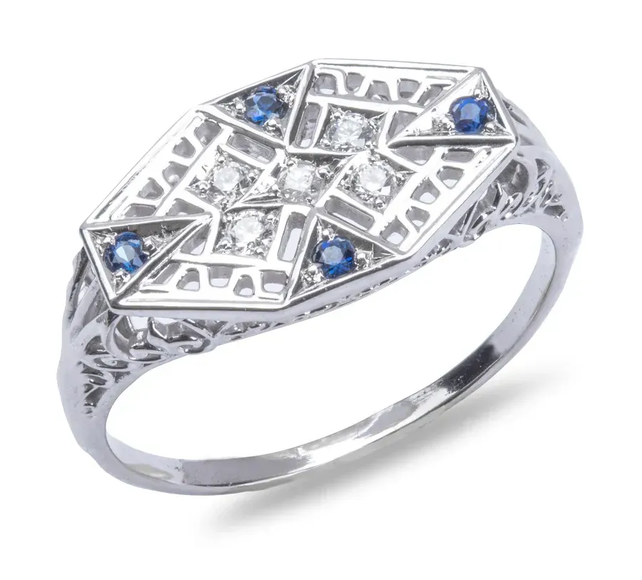 Vintage Diamond and Sapphire's