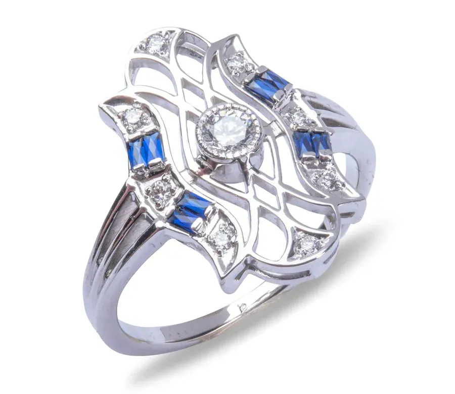 Vintage Sapphire and Diamonds