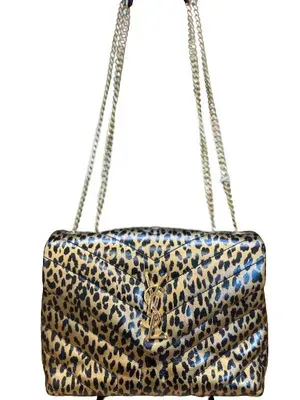 Yves Saint Laurent Loulou Animal Matelasse Crossbody Bag