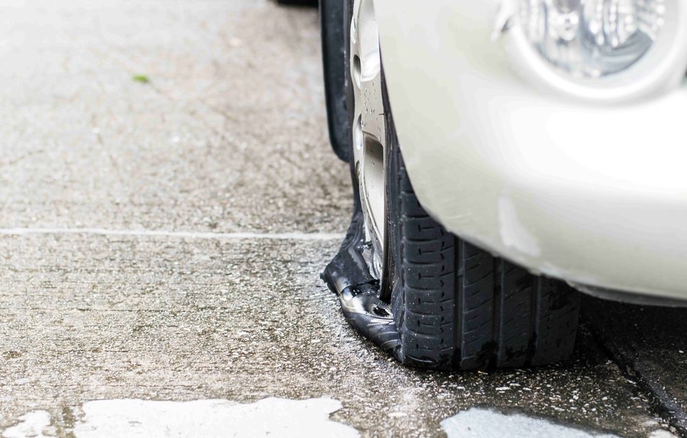 Flat Tyre On The Central Coast