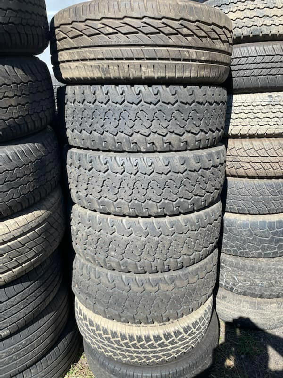 A Stack Of Tyres
