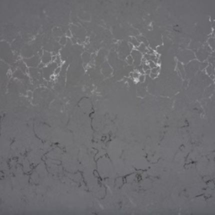 A close up of a luxurious gray quartz counter top.