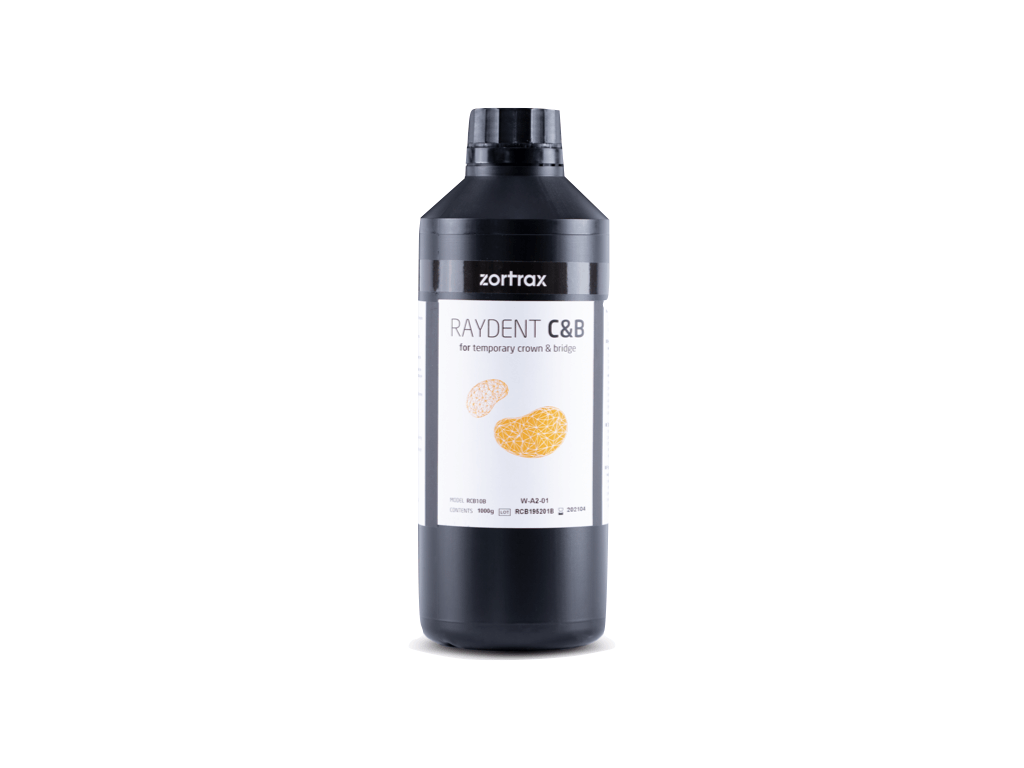 A bottle of Class IIa biocompatibility resin for crown & bridge dentistry application