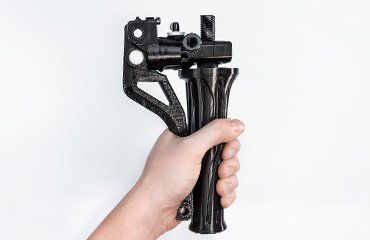 checmial resistance nylon shows flexibility by an engiineer hand