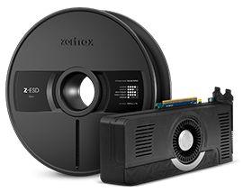 Z-ESD filament with a  ESD Casing display