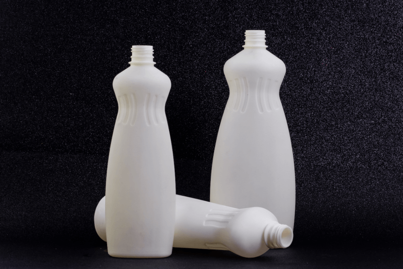 few water bottle display in white color