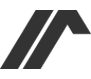 A black and white logo of a triangle on a white background.
