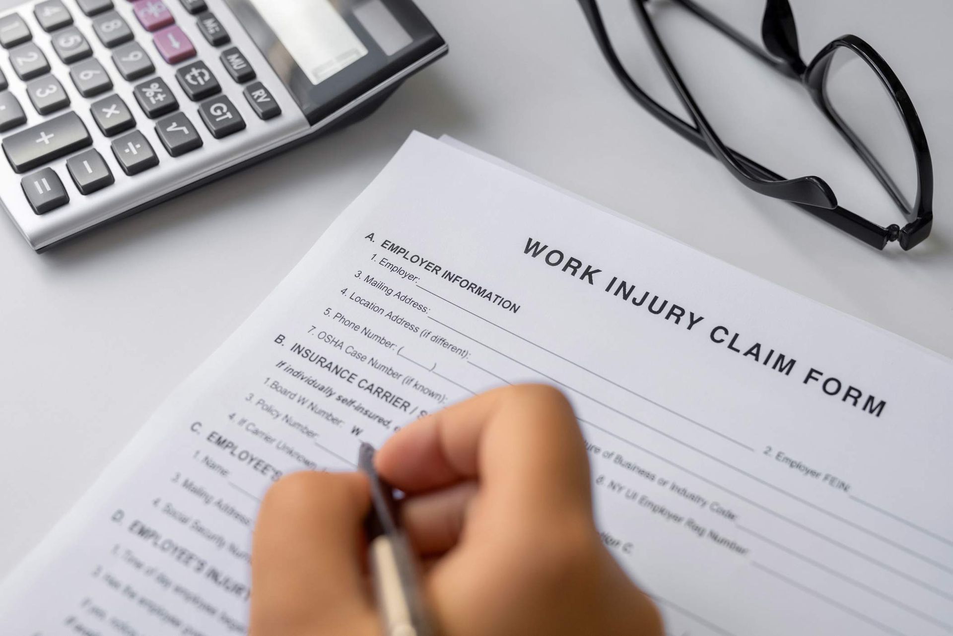 WORK INJURY CLAIM FORM
