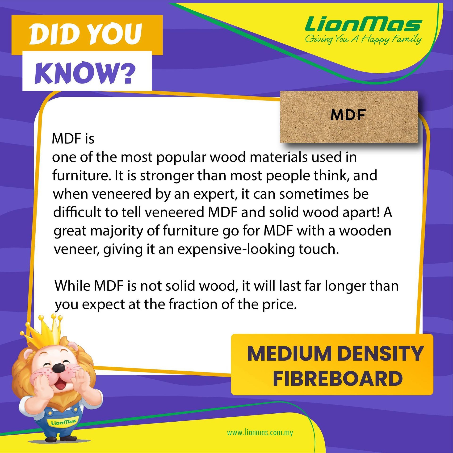 Mdf is one of the most popular wood materials used in furniture.