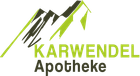 Logo der Karwendel Apotheke A green and black logo for karwendel apotheke