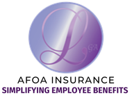 AFOA Insurance logo with purple orb and “Simplifying Employee Benefits” tagline