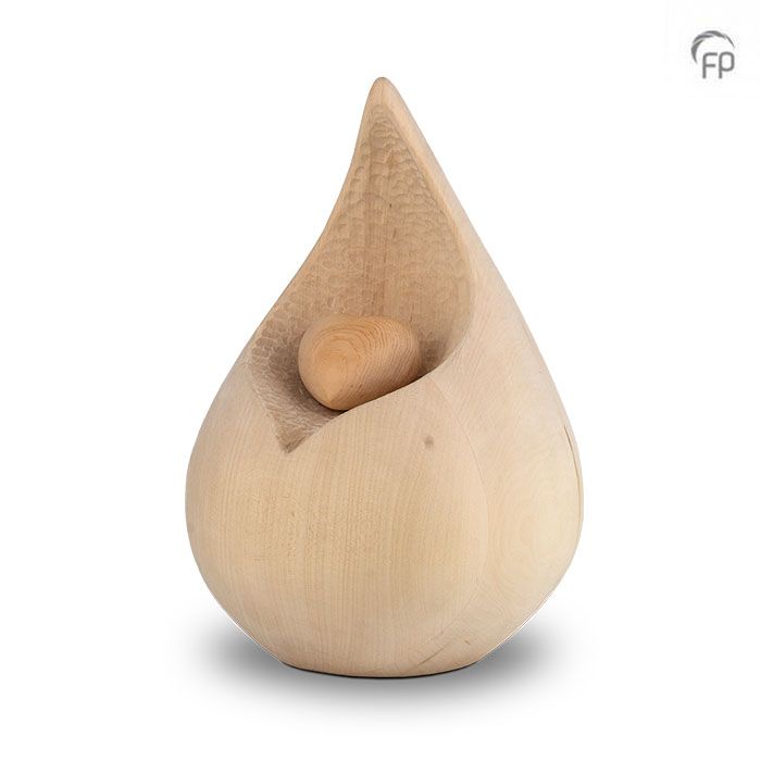 Houten urn Celest