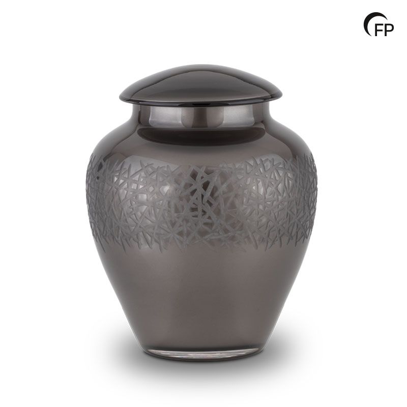 Glazen urn Crystal Edge
