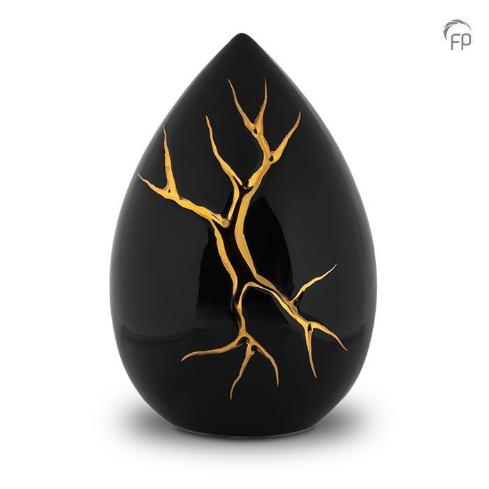 Keramische urn Kintsugi