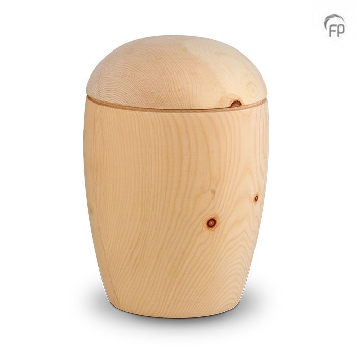 Houten urn