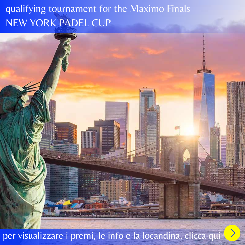 New York Padel Cup, il Torneo di Padel per Coppie Amatoriali dove si vincono vacanze a New York