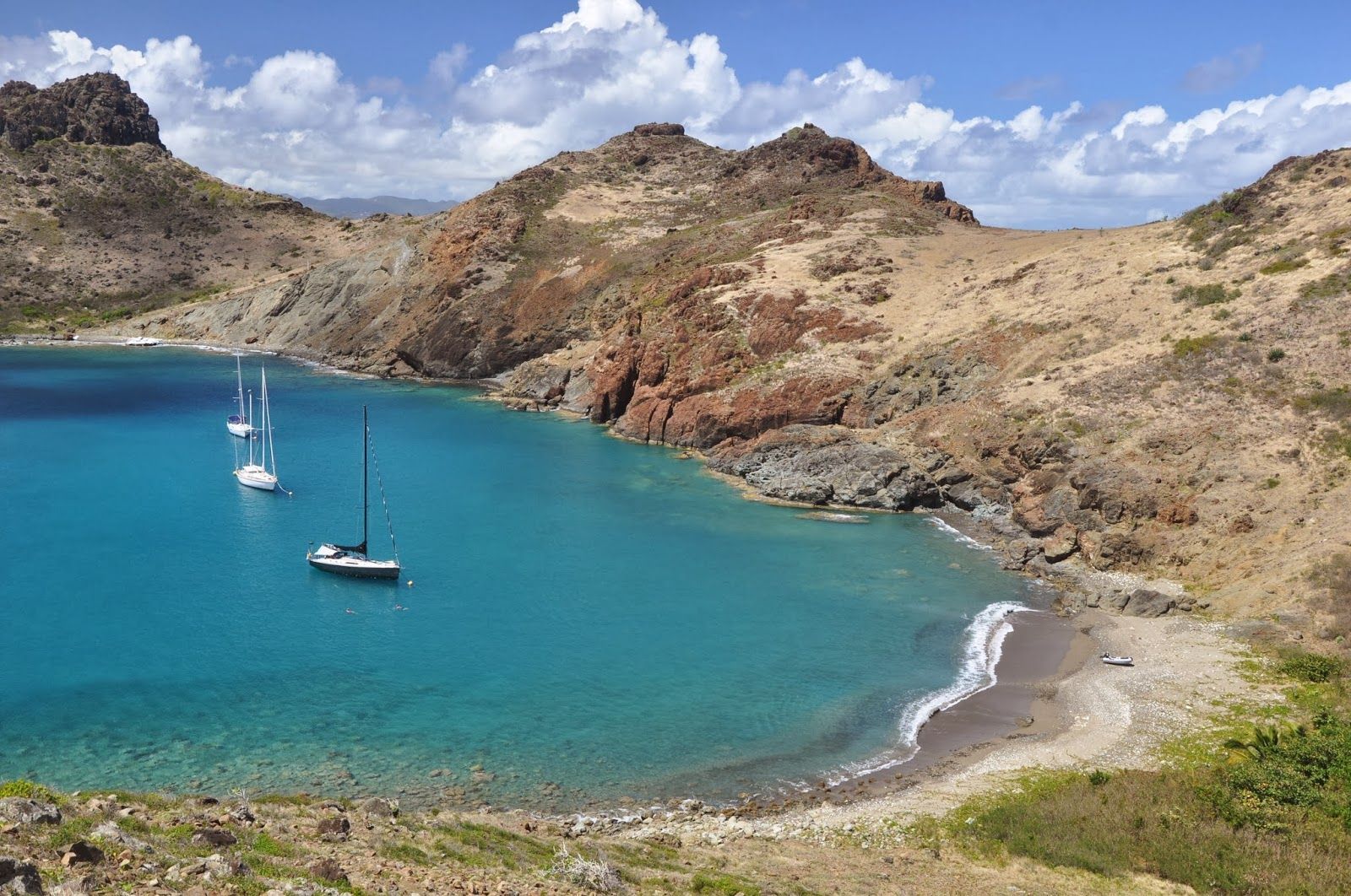 Fourchue Island near Saint Barth, cozy place, natural

