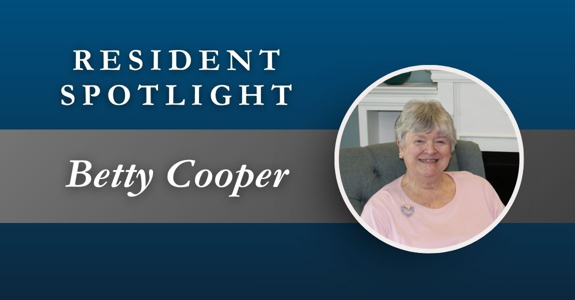 Resident Spotlight graphic with the name Betty Cooper and her portrait in a circular frame.