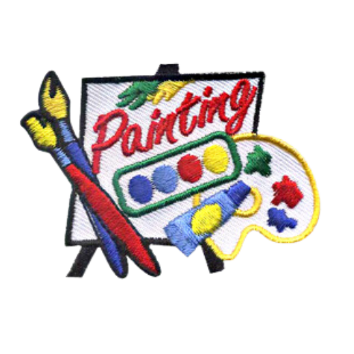 Girl Scout Painting Fun Patch