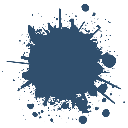 dark blue splatter