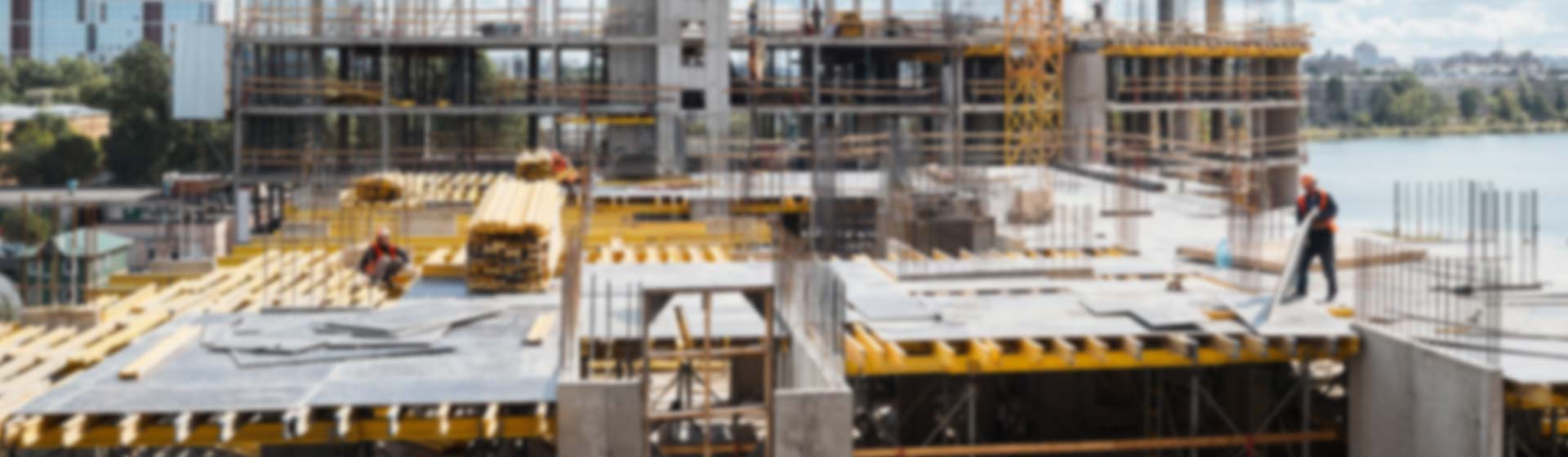 Employees working on a contruction site