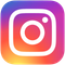 Instagram logo: A white square inside a colored gradient square with a white camera in the center.