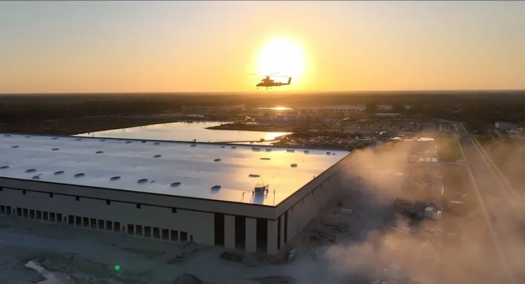 More than 80 commercial package HVAC units installed at the Uline Distribution Center in Naples, Florida