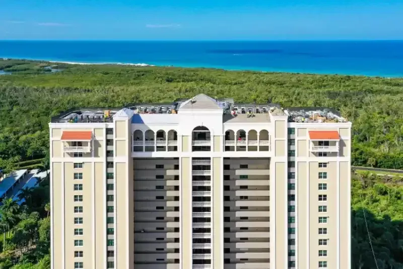 New HVAC equipment and roof replacement at St. Marissa Condominiums in Naples, Florida