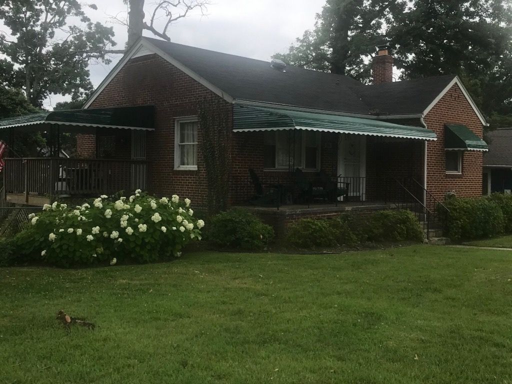 Aluminum Awning installation in MD